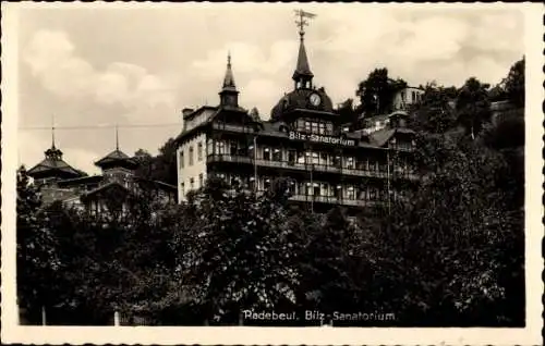 Ak Radebeul in Sachsen, Bilz Sanatorium