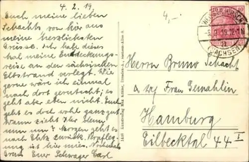 Ak Dresden Loschwitz, Albrechtsschlösser, Blick auf Loschwitz von der Weißer Hirsch-Straße