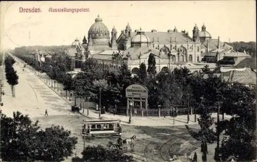 Ak Dresden Altstadt Johannstadt, Dresden. Ausstellungspalast.