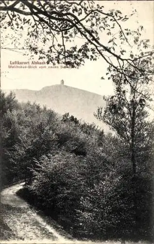 Ak Alsbach Hähnlein Hessen, Melibokus-Blick vom neuen Sängerhaus