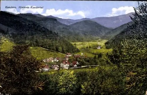 Ak Kandern im Schwarzwald Baden, Hinteres Kandertal