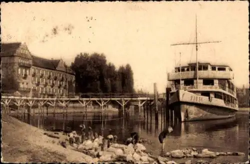 Ak Staad Konstanz am Bodensee, Baden, Inselhotel et Foyer Militaire