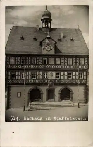 Ak Bad Staffelstein am Main Oberfranken, Rathaus