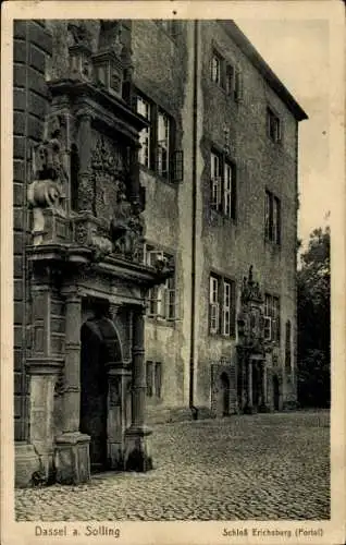 Ak Dassel am Solling, Schloss Erichsburg, Portal