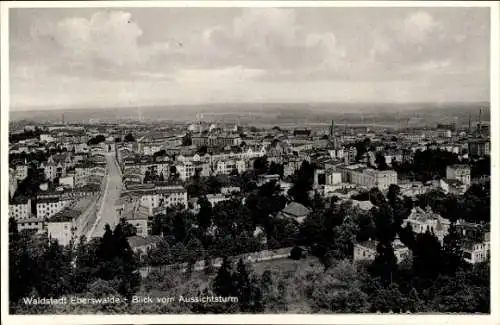 Ak Eberswalde in der Mark, Gesamtansicht, Blick vom Aussichtsturm