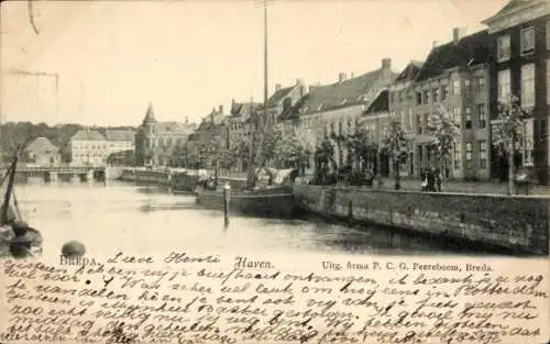 Ak Breda Nordbrabant Niederlande, Hafen