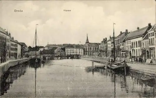 Ak Breda Nordbrabant Niederlande, Hafen