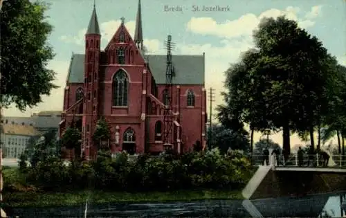 Ak Breda Nordbrabant Niederlande, St. Joseph Kirche