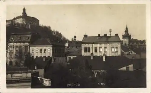 Ak Náchod Region Königgrätz, Teilansicht mit Schloss