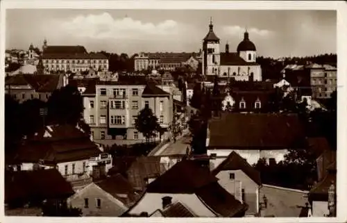 Ak Český Brod Böhmisch Brod Mittelböhmen, Blick auf Stadt und Kirche