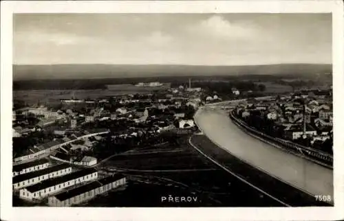 Ak Přerov Prerau Region Olmütz, Panorama