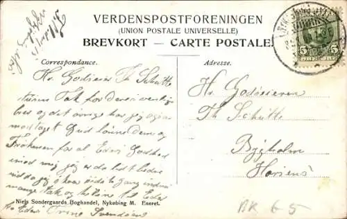 Ak Nyköbing Nykøbing Falster Dänemark, Anlagen, Fontäne