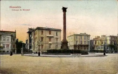 Ak Alexandria Ägypten, Colonne de Menaszé