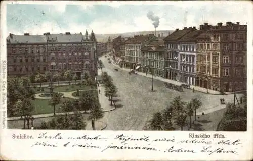 Ak Smíchov Smichow Praha Prag, Kinského třída
