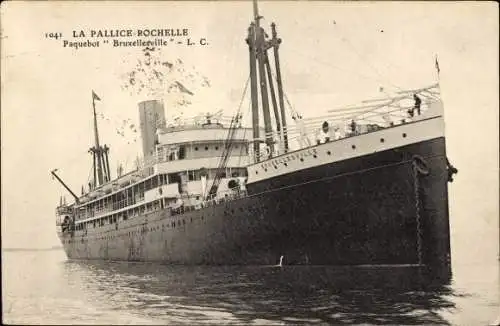 CPA Paquebot SS Bruxellesville, Compagnie Maritime Belge du Congo