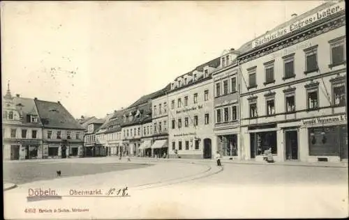 Ak Döbeln in Sachsen, Obermarkt