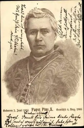 Ak Vatikan Rom Lazio, Papst Pius X.