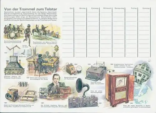 Stundenplan Erfindungen, Von der Trommel zum Telstar, Schreibmaschine, Radio, Morsen