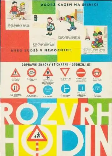 Stundenplan Tschechien, Verkehrssicherheit für Kinder, Verkehrsschilder, Schutz vor Unfällen