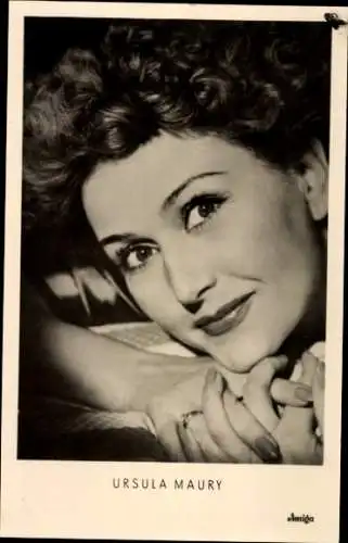 Ak Sängerin Ursula Maury, Portrait, Amiga, Autogramm