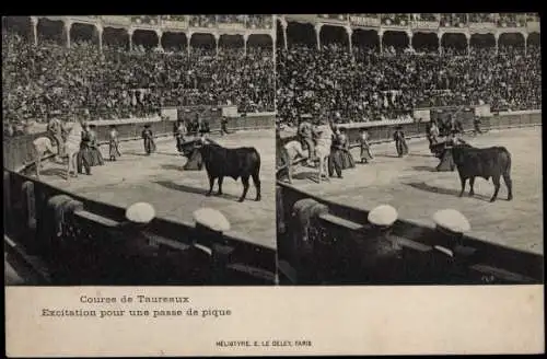 Stereo CPA Course de Taureaux, Excitation pour une passe de pique