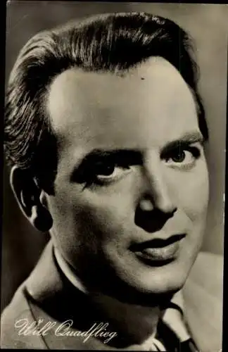 Ak Schauspieler Will Quadflieg, Portrait, Film Vergiss die Liebe nicht
