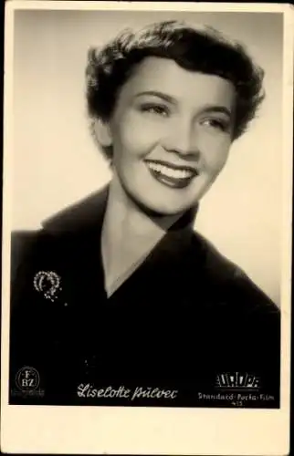 Ak Schauspielerin Liselotte Pulver, Portrait, FBZ