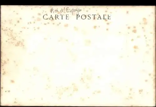 CPA Alphonse XIII a Paris 1905, Roi recu a l'Aero-Club