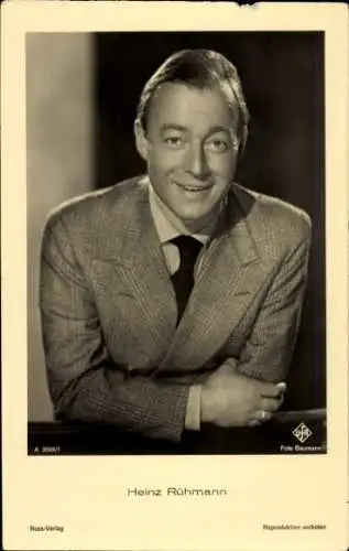 Ak Schauspieler Heinz Rühmann, Portrait