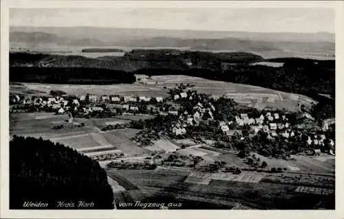 Ak Weiden Dornhan im Schwarzwald, Fliegeraufnahme