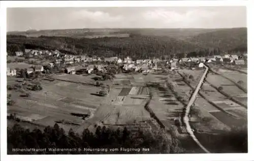 Ak Waldrennach Neuenbürg an der Enz Schwarzwald, Fliegeraufnahme