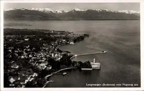 Ak Langenargen am Bodensee, Fliegeraufnahme