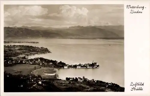 Ak Wasserburg Lindau, Fliegeraufnahme