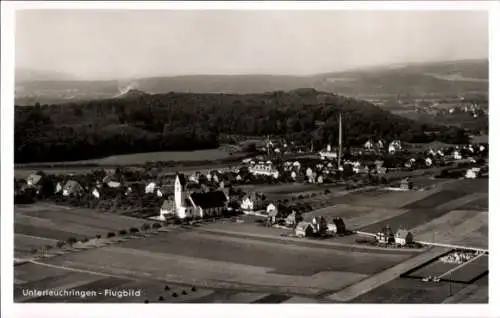 Ak Unterlauchringen Lauchringen in Baden, Fliegeraufnahme