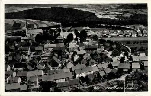 Ak Baumholder im Westrich, Nahe, Fliegeraufnahme