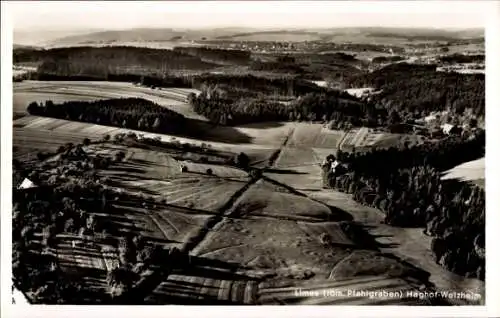 Ak Haghof-Welzheim in Württemberg, Fliegeraufnahme