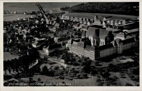 Ak Wiblingen Ulm an der Donau, Schloss, Fliegeraufnahme