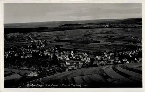 Ak Wellendingen Rottweil am Neckar im Schwarzwald, Fliegeraufnahme