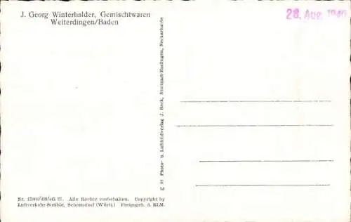 Ak Wellendingen Rottweil am Neckar im Schwarzwald, Fliegeraufnahme