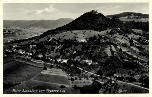 Ak Grießen im Klettgau Baden, Fliegeraufnahme, Ruine Küssaburg