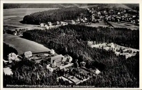 Ak Königsfeld im Schwarzwald Baden, Fliegeraufnahme, Kindersanatorium