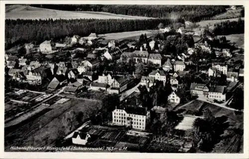 Ak Königsfeld im Schwarzwald Baden, Fliegeraufnahme