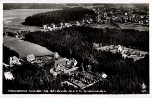 Ak Königsfeld im Schwarzwald Baden, Fliegeraufnahme, Kindersanatorium