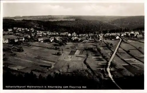 Ak Waldrennach Neuenbürg an der Enz Schwarzwald, Fliegeraufnahme