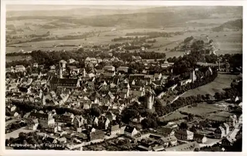 Ak Kaufbeuren an der Wertach in Schwaben, Fliegeraufnahme