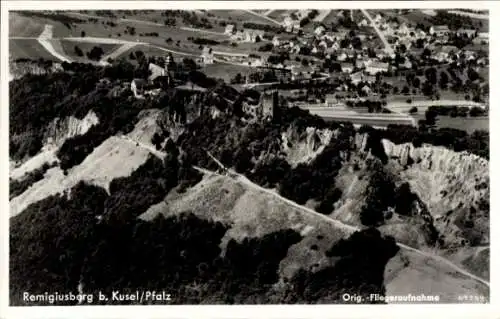 Ak Haschbach am Remigiusberg in der Pfalz, Fliegeraufnahme