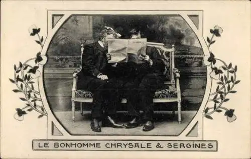 Ak Le Bonhomme Chrysale & Sergines, Dichter