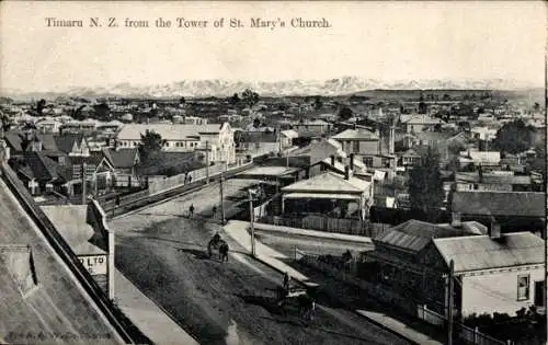 PC Timaru New Zealand, St. Mary's Church from the Tower