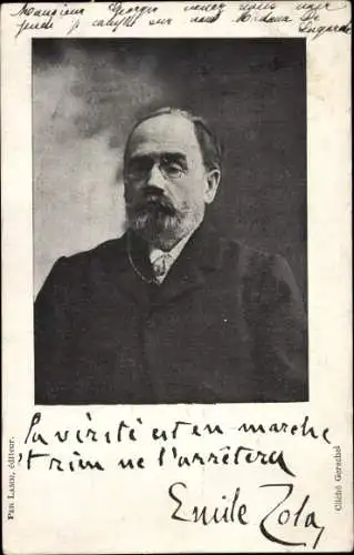 Ak Schriftsteller Emile Zola, Maler, Journalist, Portrait