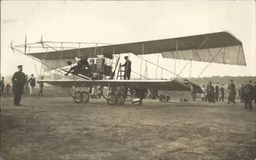 Foto Ak Luftpionierfahrt, Luftpioniere, Flugzeug